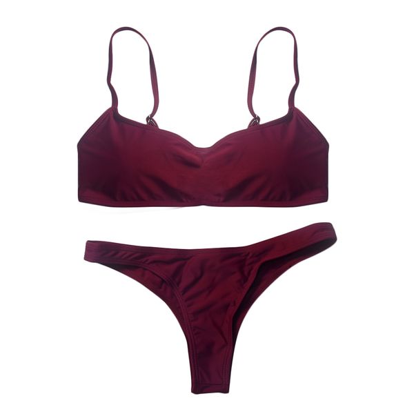 women beachwear padded bra bathing no steel support seaside swimming split swimsuit bandage bikini set pure color summer
women beachwear padded bra bathing no steel support seaside swimming split swimsuit bandage bikini set pure color summer