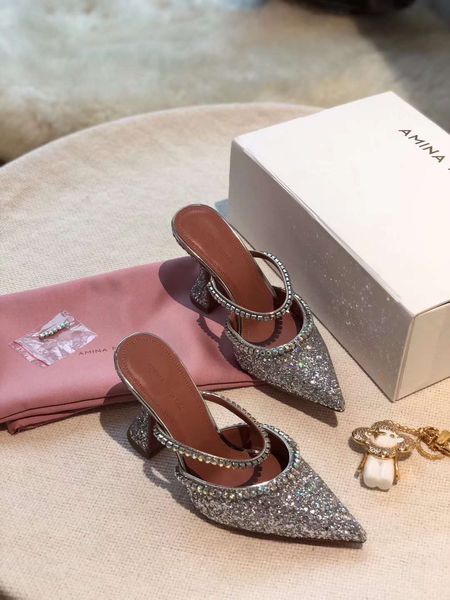 lity amina gilda 70 embellished mules muaddi silver glitter rainbow strap mules woman satin leather shoes, Black
lity amina gilda 70 embellished mules muaddi silver glitter rainbow strap mules woman satin leather shoes, Black