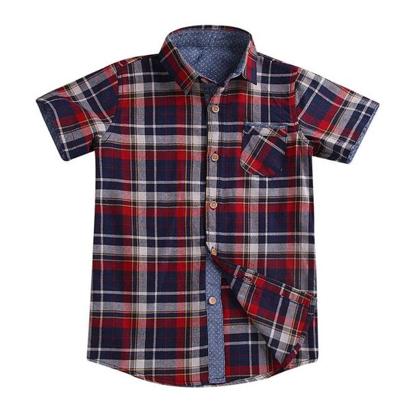 kids boys short sleeve plaid shirt turn down collar children casual, White;black
kids boys short sleeve plaid shirt turn down collar children casual, White;black