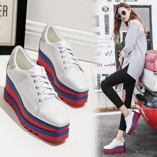 Women Lace-up Fashion Snakers Girls Casual Platform Shoes Leather Shoes Square Toe Wedges Outdoor Snaker CT05
Women Lace-up Fashion Snakers Girls Casual Platform Shoes Leather Shoes Square Toe Wedges Outdoor Snaker CT05