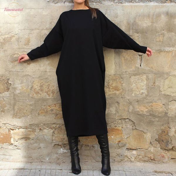 long sleeve shirt dress women casual solid color long dress fashion round neck solid vestidos plus size bohemian robe 5xl, Black;gray
long sleeve shirt dress women casual solid color long dress fashion round neck solid vestidos plus size bohemian robe 5xl, Black;gray