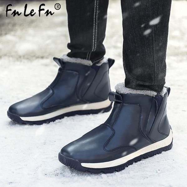 fnlefn winter men leather ankle boots waterproof elastic band boots plush warm snow men outdoor working snow boots519, Black
fnlefn winter men leather ankle boots waterproof elastic band boots plush warm snow men outdoor working snow boots519, Black
