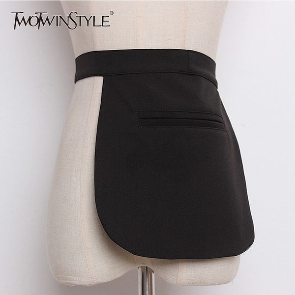 twotwinstyle plaid belt for women high waist bandage pocket cummerbund belt female elegant spring tide 2019 fashion y200117, Slivery;black
twotwinstyle plaid belt for women high waist bandage pocket cummerbund belt female elegant spring tide 2019 fashion y200117, Slivery;black