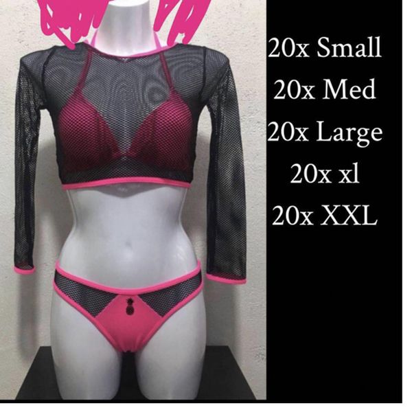 100 piece pink bikini set 3 piece, White;red
100 piece pink bikini set 3 piece, White;red