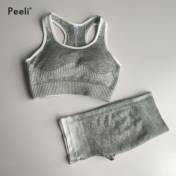 peeli yoga sets women gym clothes 2 piece gym set workout women fitness seamless high waisted short sports suit sets sportswear, White;red
peeli yoga sets women gym clothes 2 piece gym set workout women fitness seamless high waisted short sports suit sets sportswear, White;red
