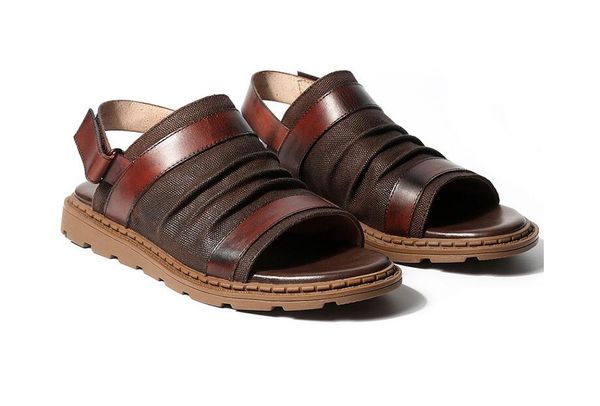 men's black summer high shaft leather sandals comfortable genuine cow leather open toe roman sandals old men beach shoes
men's black summer high shaft leather sandals comfortable genuine cow leather open toe roman sandals old men beach shoes