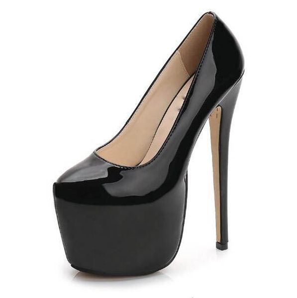women super high heels 18cm shoes concise 8cm platforms shoes pumps wedding party leather shoes size 35-44, Black
women super high heels 18cm shoes concise 8cm platforms shoes pumps wedding party leather shoes size 35-44, Black