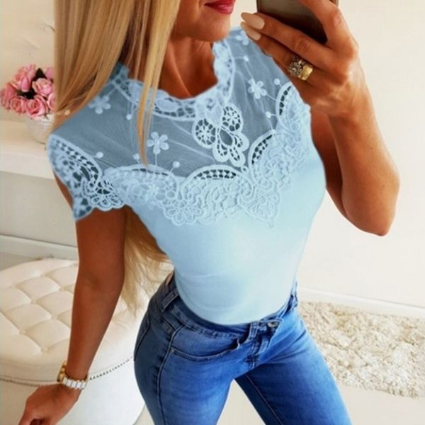 women o neck basic tshirts lace patchwork slim tees shirts summer solid color short sleeve 2020 female clothes, White
women o neck basic tshirts lace patchwork slim tees shirts summer solid color short sleeve 2020 female clothes, White