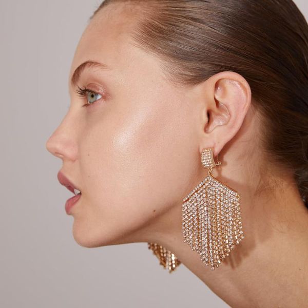 toyoosky 2020 tassel earrings for women crystal long dangle drop earrings wedding party statement jewelry bijoux, Silver
toyoosky 2020 tassel earrings for women crystal long dangle drop earrings wedding party statement jewelry bijoux, Silver