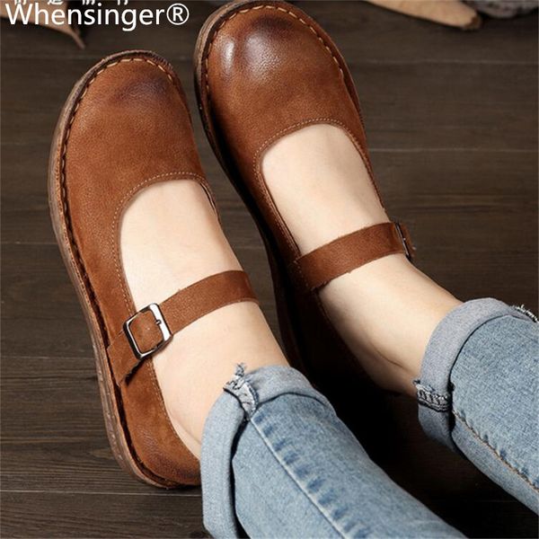 whensinger - 2018 new spring new shoes buckle strap flats genuine leather fashion design 8567 casual sneakers womens flat shoes, Black
whensinger - 2018 new spring new shoes buckle strap flats genuine leather fashion design 8567 casual sneakers womens flat shoes, Black