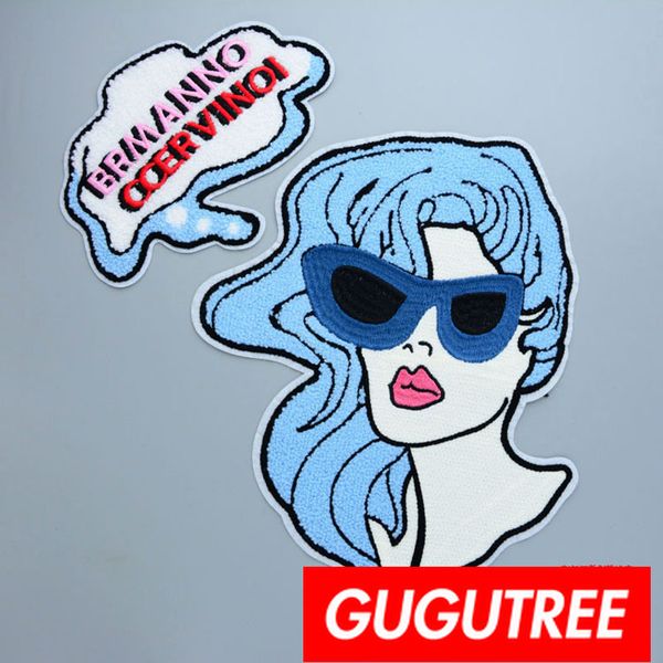 gugutree embroidery big patches belle patches badges applique patches for clothing bp-713, Black
gugutree embroidery big patches belle patches badges applique patches for clothing bp-713, Black