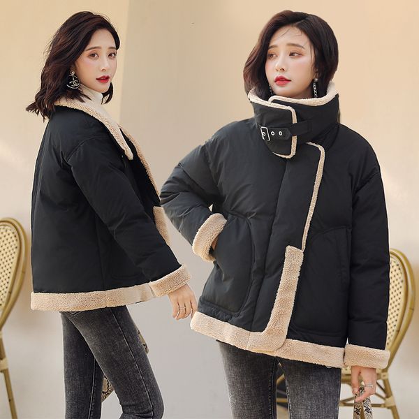 babylovi 2019 winter костюма-платье отворота подражать lamb коротких mianfu сыпучих пальто маленькой ch студент хлопок-проложенные одежды же, Black
babylovi 2019 winter костюма-платье отворота подражать lamb коротких mianfu сыпучих пальто маленькой ch студент хлопок-проложенные одежды же, Black