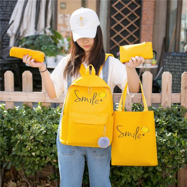 2020 new style hipster campus four-piece set backpack large capacity simple school bag canvas bag
2020 new style hipster campus four-piece set backpack large capacity simple school bag canvas bag