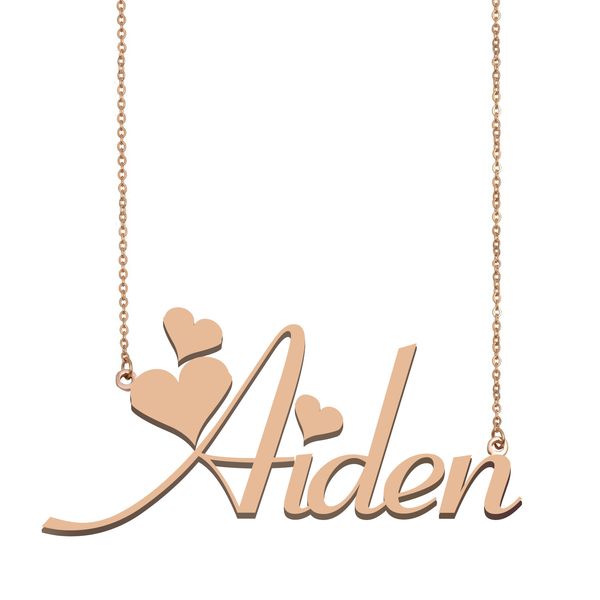 Aiden Name Necklace Pendant for Women Girls Birthday Gift Custom Nameplate Children Best Friends Jewelry 18k Gold Plated Stainless Steel, Silver
Aiden Name Necklace Pendant for Women Girls Birthday Gift Custom Nameplate Children Best Friends Jewelry 18k Gold Plated Stainless Steel, Silver