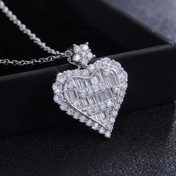 yocubic zirconia heart pendant necklace silver color cz crystal necklace women gift fashion jewelry
yocubic zirconia heart pendant necklace silver color cz crystal necklace women gift fashion jewelry