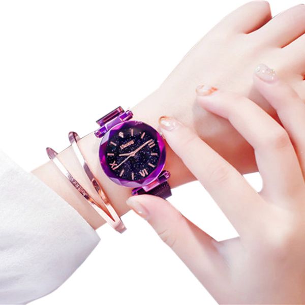 ulzzang crystal star sky women watches lady steel strap magnetic buckle bracelet watch roman numeral gift clock, Slivery;brown
ulzzang crystal star sky women watches lady steel strap magnetic buckle bracelet watch roman numeral gift clock, Slivery;brown