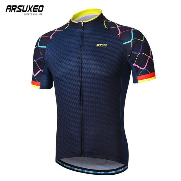 arsuxeo men cycling jersey summer racing cycling clothing quick dry short sleeve mtb bike bicycle shirt ciclismo z84, Black
arsuxeo men cycling jersey summer racing cycling clothing quick dry short sleeve mtb bike bicycle shirt ciclismo z84, Black