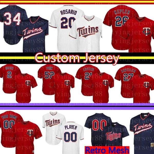 Minnesota 26 Max Kepler Twins Custom Jersey 34 Kirby Puckett 20 Eddie Rosario 25 Byron Buxton 21 Jason Castro 42 Robinson 2 Dozier
Minnesota 26 Max Kepler Twins Custom Jersey 34 Kirby Puckett 20 Eddie Rosario 25 Byron Buxton 21 Jason Castro 42 Robinson 2 Dozier