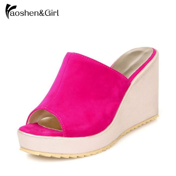 haoshen&girl women wedges slides platform summer shoes outside slippers leisure fashion slides peep toe footwear size 34-43, Black
haoshen&girl women wedges slides platform summer shoes outside slippers leisure fashion slides peep toe footwear size 34-43, Black