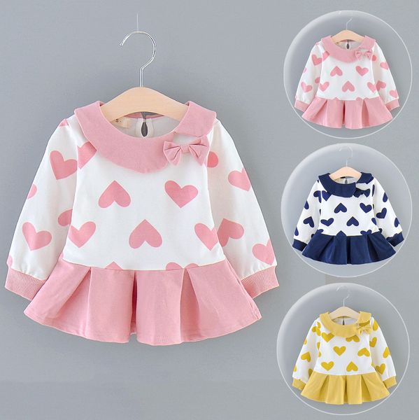 Baby Girls princess Dress Newborn Baby Girls Cartoon Heart Print Tops Princess Dress Romper Tulle Long Sleeve Doll Collar Dress
Baby Girls princess Dress Newborn Baby Girls Cartoon Heart Print Tops Princess Dress Romper Tulle Long Sleeve Doll Collar Dress