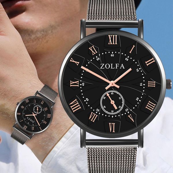 zolfa fashion leisure men watch stainless steel army sport analog quartz wrist watch men business relogio, Slivery;brown
zolfa fashion leisure men watch stainless steel army sport analog quartz wrist watch men business relogio, Slivery;brown