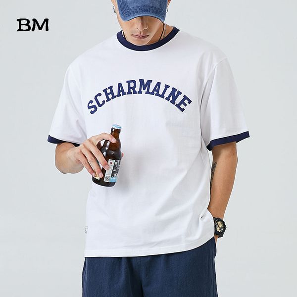 summer casual cotton t shirt for men japanese streetwear round neck short sleeve letter print harajuku male, White;black
summer casual cotton t shirt for men japanese streetwear round neck short sleeve letter print harajuku male, White;black