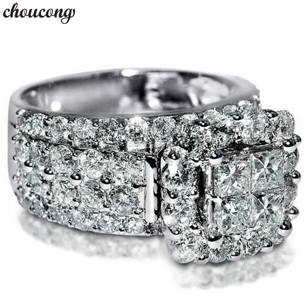 choucong vintage court ring 925 sterling silver square diamond cz promise engagement wedding band rings for women bridal jewelry, Slivery;golden
choucong vintage court ring 925 sterling silver square diamond cz promise engagement wedding band rings for women bridal jewelry, Slivery;golden