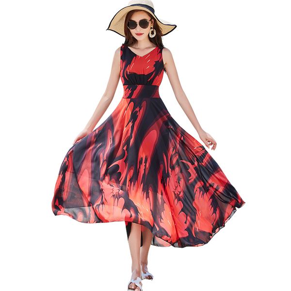 new korea fashion new chiffon boho beach dress women 2019 summer floral print elegant short sleeve big swing dresses vestidos, Black;gray
new korea fashion new chiffon boho beach dress women 2019 summer floral print elegant short sleeve big swing dresses vestidos, Black;gray