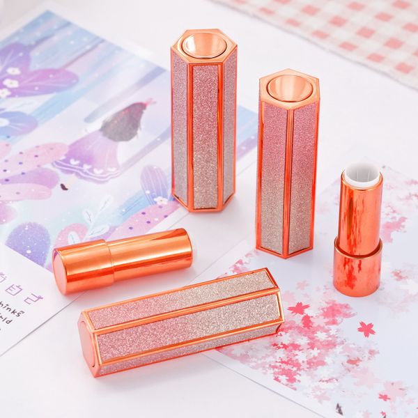 empty 12.1mm shiny plastic lipstick tube hexagonal shaped lip balm tube pressed style cosmetic lipgloss bottle container wholesale
empty 12.1mm shiny plastic lipstick tube hexagonal shaped lip balm tube pressed style cosmetic lipgloss bottle container wholesale