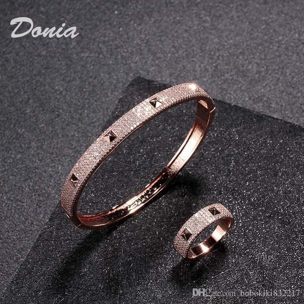 donia jewelry european and american fashion exaggeration classic geometry micro inlaid zirconia bracelet ring set women's bracelet ring, Black
donia jewelry european and american fashion exaggeration classic geometry micro inlaid zirconia bracelet ring set women's bracelet ring, Black
