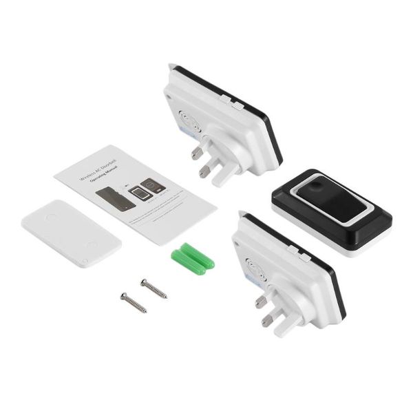 wireless doorbell portable wirless digital cordless door-bell kit waterproof 1000ft/ 300m range with plug-in receivers
wireless doorbell portable wirless digital cordless door-bell kit waterproof 1000ft/ 300m range with plug-in receivers
