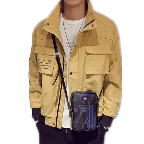japanese autumn streetwear men jackets solid color casual vintage tooling work biker jacket male bomber jacket windbreakers autumn m-3xl, Black;brown
japanese autumn streetwear men jackets solid color casual vintage tooling work biker jacket male bomber jacket windbreakers autumn m-3xl, Black;brown