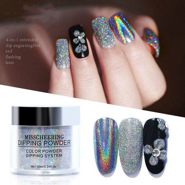 1 bottle glitter laser dipping powder for nail diy nail art salon no lamp cure summer gel polish salon effect natural dry, Silver;gold
1 bottle glitter laser dipping powder for nail diy nail art salon no lamp cure summer gel polish salon effect natural dry, Silver;gold
