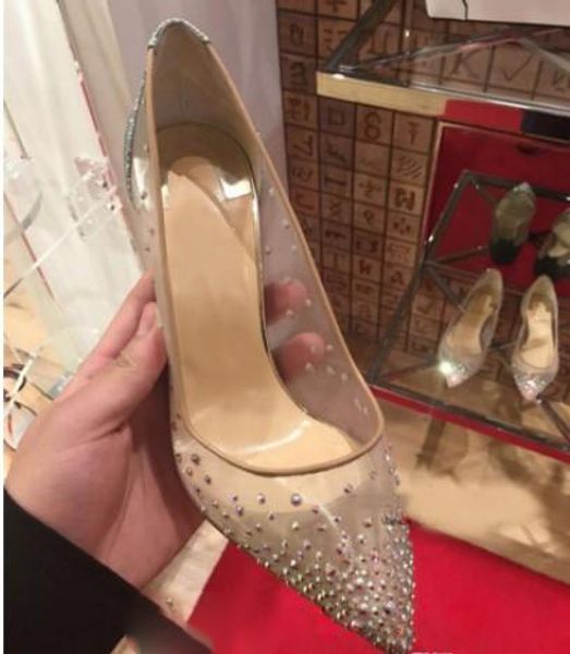 new spring summer elegant styles women shoes rhinestone high heels crystals pointed toe mesh pumps woman red sole wedding shoes, Black
new spring summer elegant styles women shoes rhinestone high heels crystals pointed toe mesh pumps woman red sole wedding shoes, Black