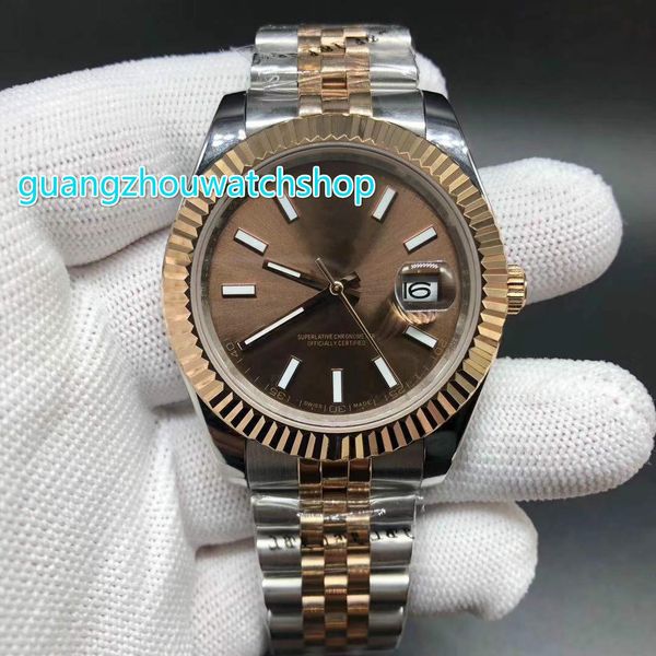 two tone rose gold case watch brown dial stainless steel watch automatic waterproof 40mm watches ing, Slivery;brown
two tone rose gold case watch brown dial stainless steel watch automatic waterproof 40mm watches ing, Slivery;brown
