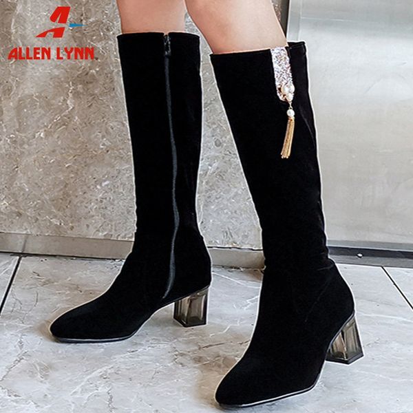 allenlynnnew plus size 34-48 meteal decoration fringe lady high heels women shoes woman casual party autumn mid calf boots, Black
allenlynnnew plus size 34-48 meteal decoration fringe lady high heels women shoes woman casual party autumn mid calf boots, Black