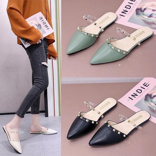 slippers women big size 35-43 casual pointed leather flat slippers shoes woman flip flops women dress slides chaussure femme, Black
slippers women big size 35-43 casual pointed leather flat slippers shoes woman flip flops women dress slides chaussure femme, Black