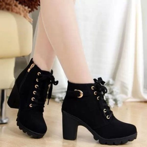 boots women shoes women fashion high heel zip ankle boots ladies buckle platform artificial leather shoes bota feminina 2019, Black
boots women shoes women fashion high heel zip ankle boots ladies buckle platform artificial leather shoes bota feminina 2019, Black