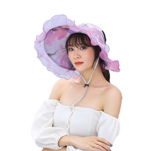 2019 summer sun hats for women ponytail beach hat casual wide brim foldable outdoor anti-uv fishing caps adjustable lace wave, Blue;gray
2019 summer sun hats for women ponytail beach hat casual wide brim foldable outdoor anti-uv fishing caps adjustable lace wave, Blue;gray