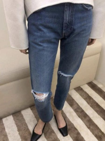 women hole jeans 2020 early spring ladies straight denim pants female pockets trousers, Blue
women hole jeans 2020 early spring ladies straight denim pants female pockets trousers, Blue