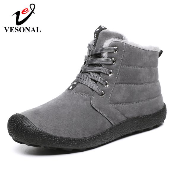 vesonal корова suede snow boots для взрослых зима новый теплый короткий плюш мода комфорт lace-up повседневная мужчины ботильоны обувь, Black
vesonal корова suede snow boots для взрослых зима новый теплый короткий плюш мода комфорт lace-up повседневная мужчины ботильоны обувь, Black