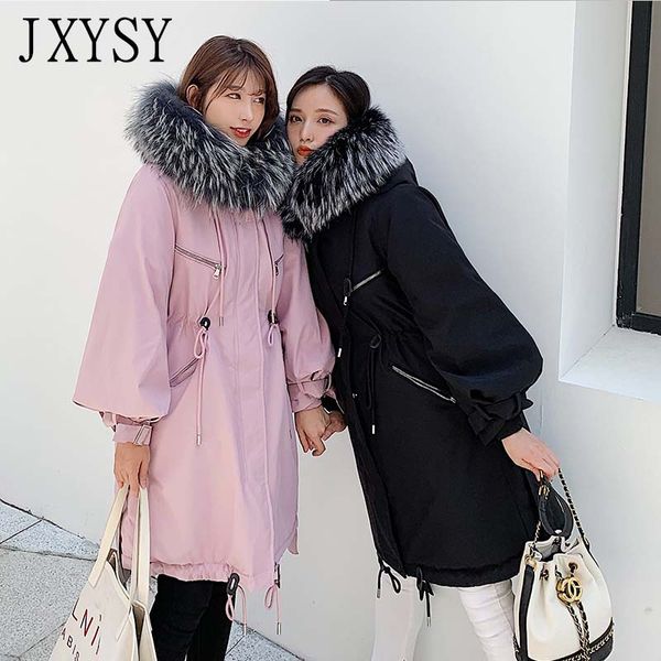 women's down & parkas winter jacket women coats 2021 fashion mid-long thick warm lined cotton big fur collar hooded female outwear, Black
women's down & parkas winter jacket women coats 2021 fashion mid-long thick warm lined cotton big fur collar hooded female outwear, Black