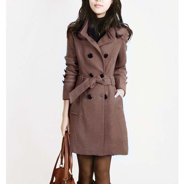 new women long coat and jacket autumn winter elegant women woolen coats long jackets korean version slim cloak with belts ch717, Black
new women long coat and jacket autumn winter elegant women woolen coats long jackets korean version slim cloak with belts ch717, Black