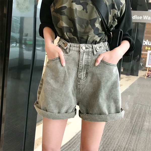casual shorts jeans woman high waist denim harem short femme vintage jean short women summer spodenki damskie mujer, Blue
casual shorts jeans woman high waist denim harem short femme vintage jean short women summer spodenki damskie mujer, Blue