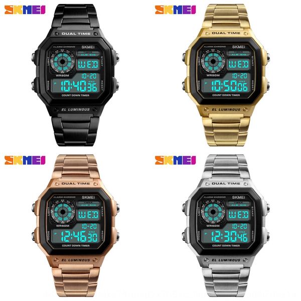 shikemei creative trend square rose gold watch female male couple electron electron electronic watch factory, Blue
shikemei creative trend square rose gold watch female male couple electron electron electronic watch factory, Blue