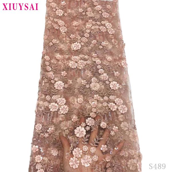 french net wedding lace fabric with beads new nigeria handmade 3d lace fabric tulle sewing evening dress sl489, Pink;blue
french net wedding lace fabric with beads new nigeria handmade 3d lace fabric tulle sewing evening dress sl489, Pink;blue