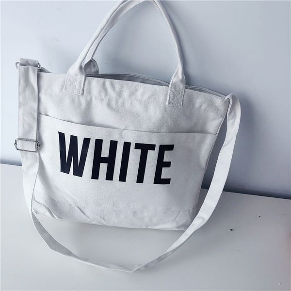 2020 letter white black canvas messenger bags women foldable reusable shopping printed handbag bag big capacity casual tote
2020 letter white black canvas messenger bags women foldable reusable shopping printed handbag bag big capacity casual tote