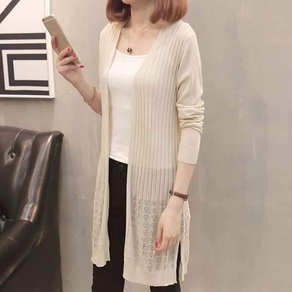 2019 new women spring summer sweater knitted long cashmere side split female cardigan ladies outwear cardigans, White
2019 new women spring summer sweater knitted long cashmere side split female cardigan ladies outwear cardigans, White