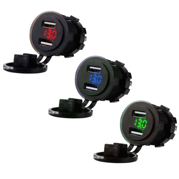 dual usb port car charger cigarette lighter socket plug led voltmeter waterproof mobile phone smart charging adapter 5v 2.1a
dual usb port car charger cigarette lighter socket plug led voltmeter waterproof mobile phone smart charging adapter 5v 2.1a
