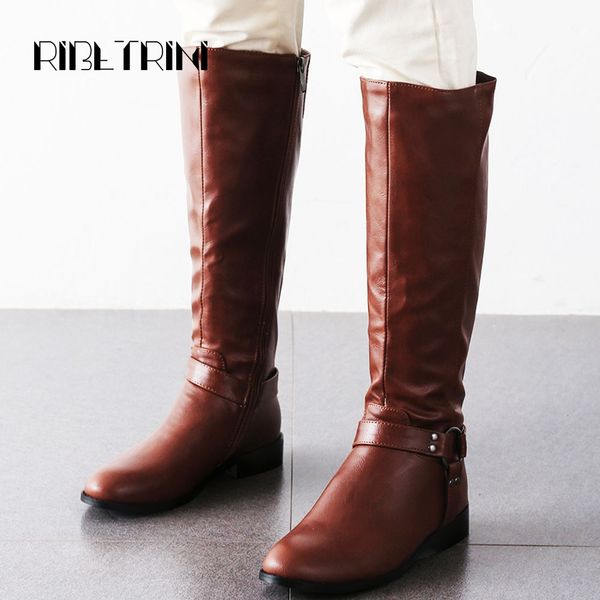 ribetrini women motorcycle boots slim low heel shoes woman zipper round toe buckle platform riding boots big size 34-43, Black
ribetrini women motorcycle boots slim low heel shoes woman zipper round toe buckle platform riding boots big size 34-43, Black